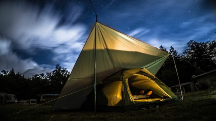 tenda per campeggio sostenibile