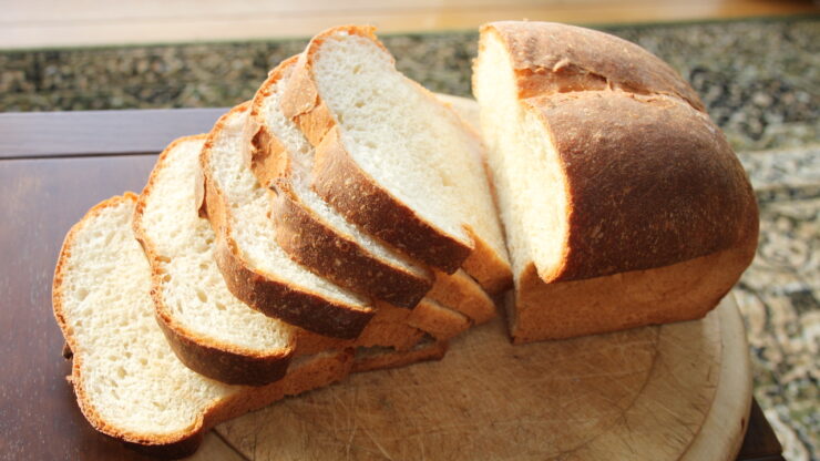 Pane in cassetta a fette