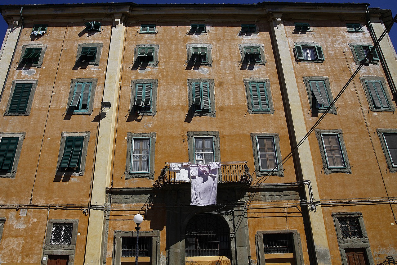 Panni sul balcone