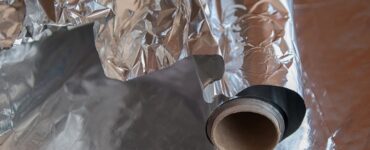 rotolo di carta argentata
