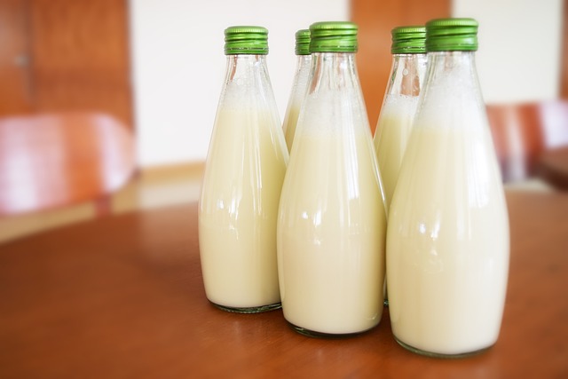 bottiglie di latte